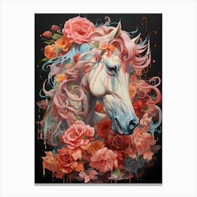 Rose Horse Canvas Print