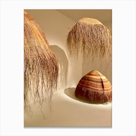 Native Huts in Australia Canvas Print