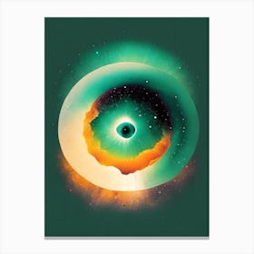 Planetary Nebula Vintage Sketch Space Canvas Print