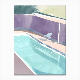 Swimming Pool blue Canvas Print