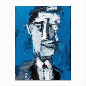 Portrait Of A Man Style Abstract Canvas Print