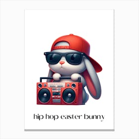 Easter bunny hip hop.kids rooms.nursery rooms.gifts for kids.2 Canvas Print