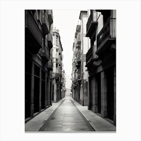 Santander, Spain, Spain, Black And White Photography 3 Canvas Print