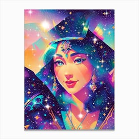 Fantasy Girl In Space 3 Canvas Print