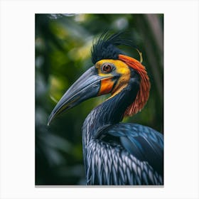 Horned Bird Canvas Print