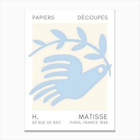 Henri Matisse Dove Of Peace Canvas Print