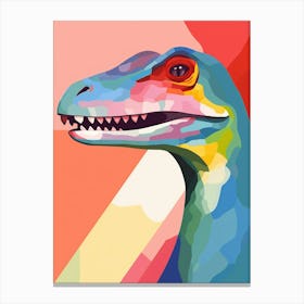 Colourful Dinosaur Rhamphorhynchus 1 Canvas Print