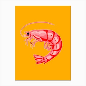 Large Shrimp Canvas Print