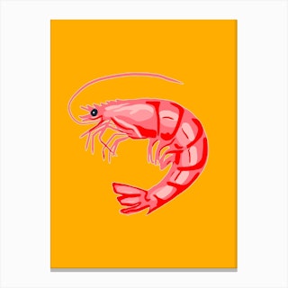 Large Shrimp Canvas Print