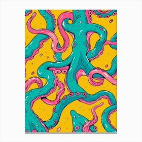 Octopus Pattern Canvas Print