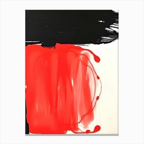 Red And Black Canvas Print