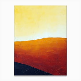 Sunset, Minimalism 2 Canvas Print