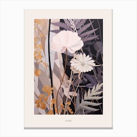 Flower Illustration Lilac 6 Poster Canvas Print