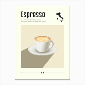 Espresso Canvas Print