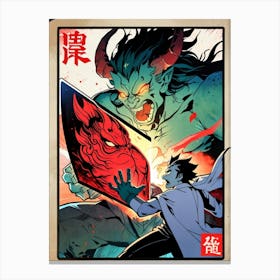 Demon Vs Demon Canvas Print