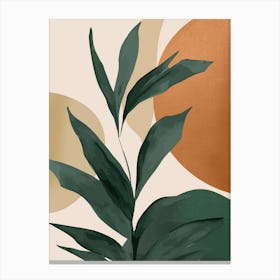 Abstract Art Tropical Leaves 147 Canvas Print