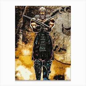 Orc Monster Fighter Canvas Print