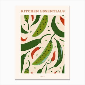 Chillis Abstract Pattern Poster Canvas Print