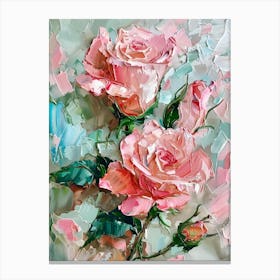 Pink Roses 13 Canvas Print