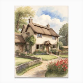 Thatched Cottage Canvas Print