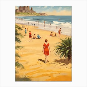 Sandcastle Beach Canvas Print