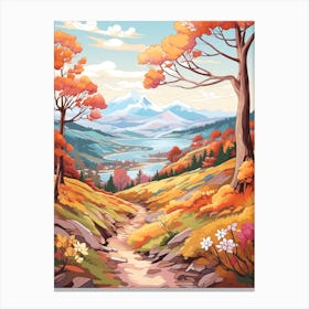 Gr20 France Hike Illustration Canvas Print