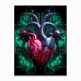 Heart Of Technology 2 Canvas Print