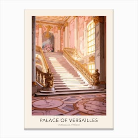 Palace Of Versailles Versailles France Travel Poster Canvas Print