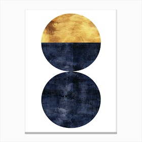 Blue And Gold 15 Canvas Print