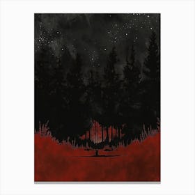 Red Forest Canvas Print