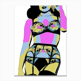 Abstract Geometric Sexy Woman (52) 1 Canvas Print