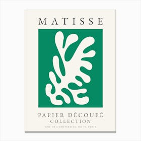 Matisse Green Leaf Print 1 Canvas Print