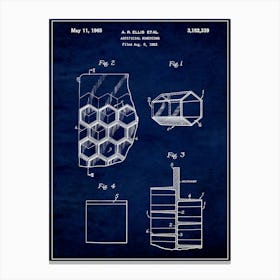 Artificial Honeycomb 1965 Canvas Print