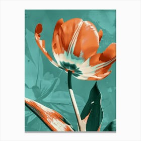 Abstract Tulip Canvas Print