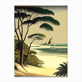 Diani Beach Kenya Rousseau Inspired Tropical Destination Canvas Print