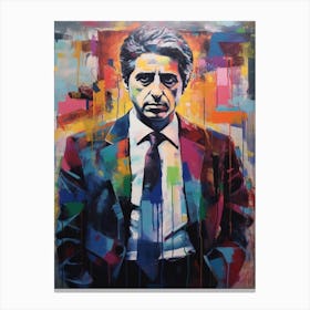 Gangster Art Michael Corleone The Transformation 2 Canvas Print