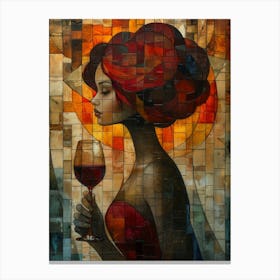 Glass Of Wine 12 Canvas Print