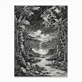 Night In The Jungle Canvas Print