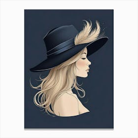 Silhouette Portrait (2) Canvas Print