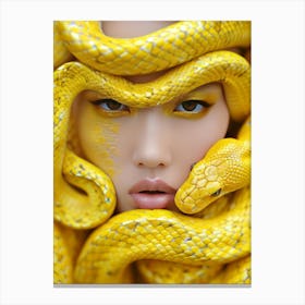 Yellow Snake 3 Canvas Print