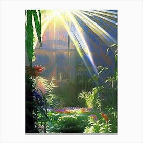 Phipps Conservatory And Botanical Gardens, Usa Classic Painting Canvas Print