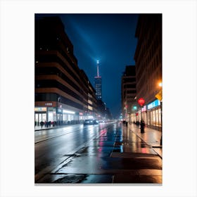 Night In The City Canvas Print