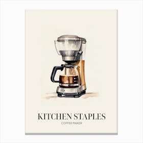 Kitchen Staples Coffee Maker 1 Canvas Print