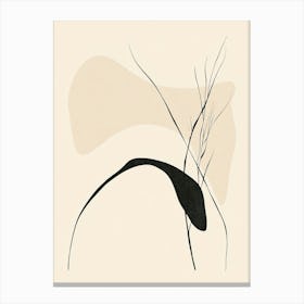 Black And White Abstract Canvas Print