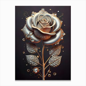 Rose Of Gold Canvas Print