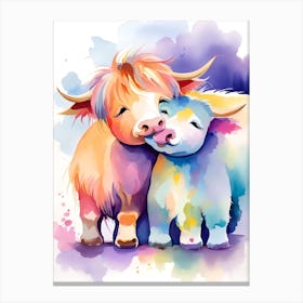 Cute Cows Canvas Print