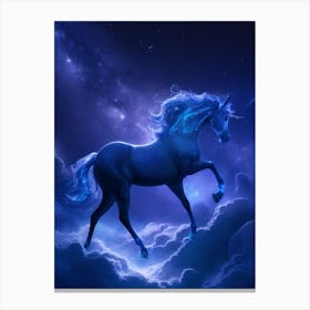 Unicorn In The Sky 2 Canvas Print