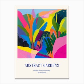 Colourful Gardens Matthaei Botanical Gardens Usa 4 Blue Poster Canvas Print