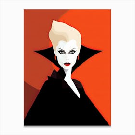 Vampire pop art Canvas Print