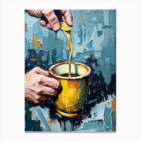 Coffee Pouring Canvas Print